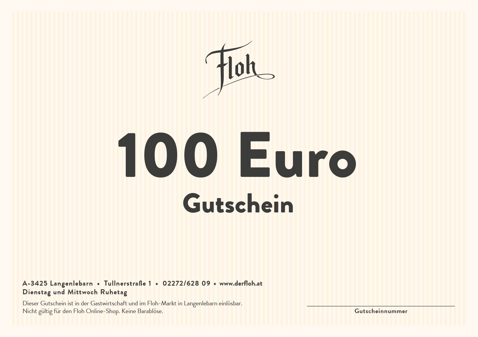 Floh Gutschein 100 Euro