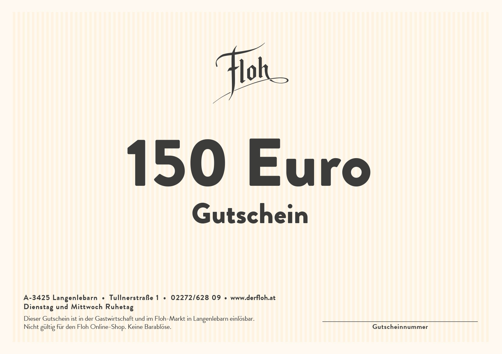 Floh Gutschein 150 Euro